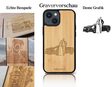 INDIVIDUELL iPhone 13 Bambus-Kunststoff